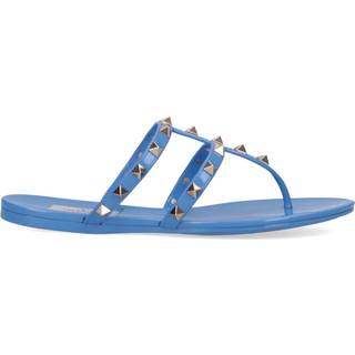 Valentino Garavani Rockstud rubber sandals - blue - EU 35