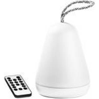 Rabbit & Friends transportabel lampe m. fjernbetjening - hvid/gr