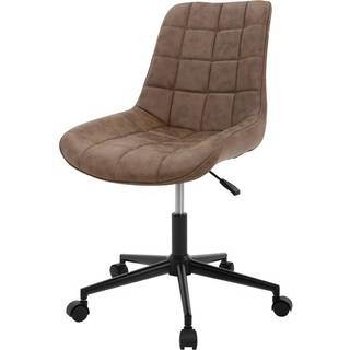 ML-Design kontorstol, brun, kunstlæder, højdejusterbar