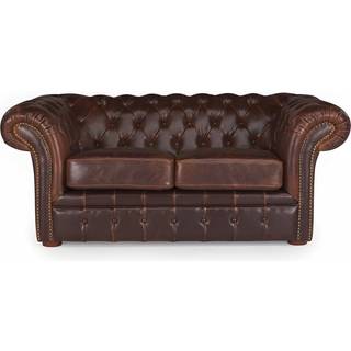 2-personers chesterfield-sofa CLOTAIRE 100% ældnet læder