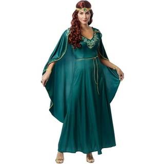 Emerald dronning voksen kostume stort