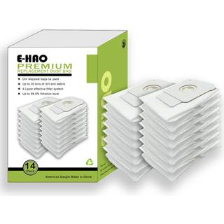 E -hao 14 pakning vakuumposer kompatible til iRobot roomba - i & s & j serie udskiftning støvpose til iRobot roomba j6???????????????????? snavs