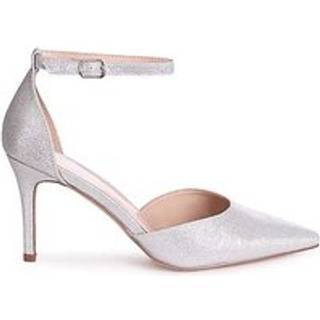 Linzi Linzi Silver Maci Stiletto Court Heels With Ankle Strap