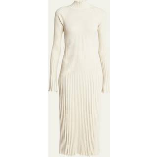 Proenza Schouler Carmen ribbed-knit high-neck midi dress - neutrals - S