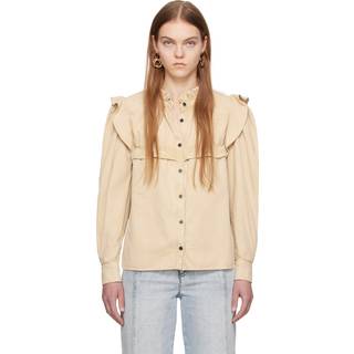 Marant Etoile Idety denim top - brown - XL