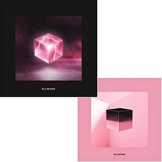 BLACKPINK Square Up første mini-album - Black/Pink Tilfældig udgave CD + boglet + postkort + 2 fotokort
