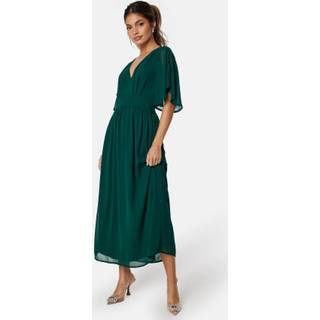 Butterfly Sleeve Midi Dress