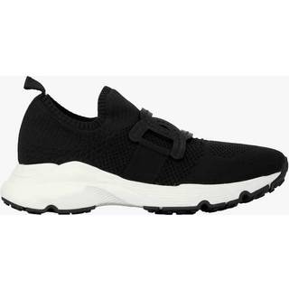 Tod&#39;s Leather-trimmed knit sneakers - black - EU 38.5