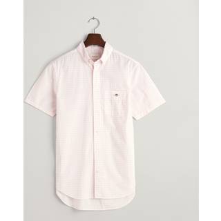 GANT Normal pasform Ternet Poplin Kortærmet 100% Bomuld Skjortersmall