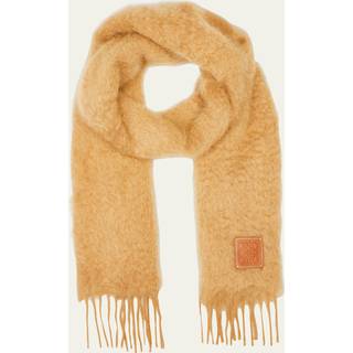 Loewe Mohair and wool scarf - brown - One Size