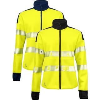 ProJob 646111 6111 sweatshirt en iso 20471 klasse 3/2, damemodel / Arbejdstrøje Yellow/black M