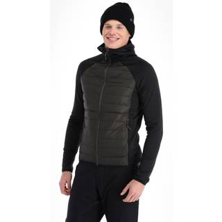 Down Hybrid Hood Jacket M Olive Extreme/Black (S)
