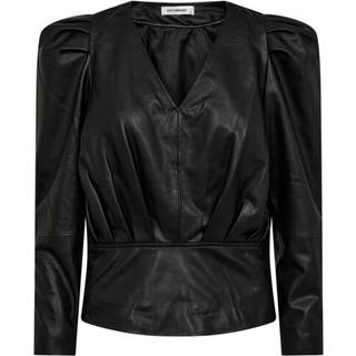 Co'couture Phoebecc Drape Puff Blouse Bluse 35352 Black (LARGE)