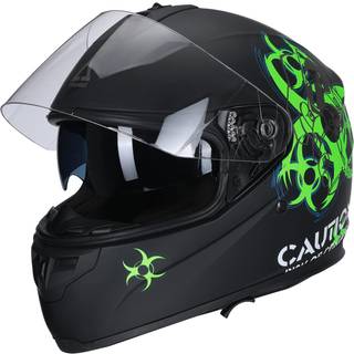 TRIANGLE Full Face motorcykelhjelm Dobbelt visirhjelme til voksne mnd og kvinder med rget solskrm DOT-godkendt