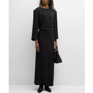 The Row Jery silk maxi dress - black - M