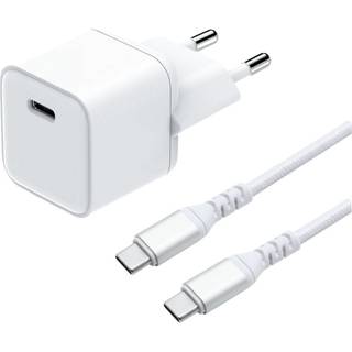 Dacota Platinum GaN oplader Kit USB-C 30 W 2 M, hvid ➞ På lager - klar til levering og afhentning