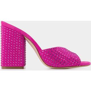 Paris Texas Holly Anja embellished suede mules - pink - EU 39