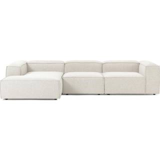 Modulær hjørnesofa Lennon i bouclé