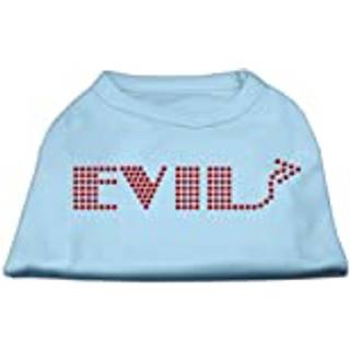 Evil Rhinestone Shirts Baby Blue XL