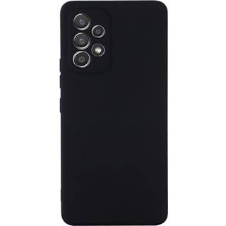 Samsung Galaxy A33 5G Liquid Silikone Cover med Strop - Sort