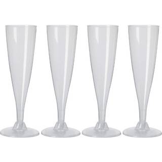 Champagneglas plastik 4-pak