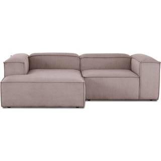 Modulær hjørnesofa Lennon i riflet fløjl