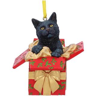 Nemesis nu pr?senterer kat h?ngende ornament (LP) 9 cm r?d