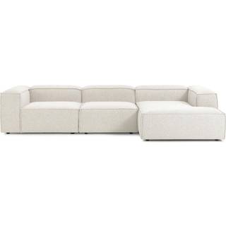 Modulær hjørnesofa Lennon i bouclé