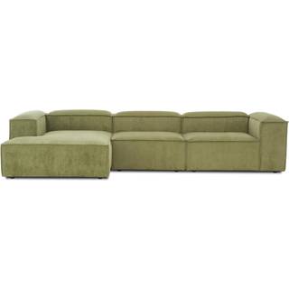 Modulær hjørnesofa Lennon i riflet fløjl