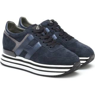Hogan Midi leather platform sneakers - blue - EU 36.5