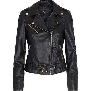 BTF CPH Biker Jacket 10575 Skindjakke - black with gold