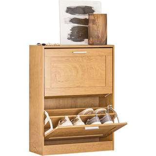 SoBuy Skoskab FSR137-N - Naturligt skomøbel til indgangen