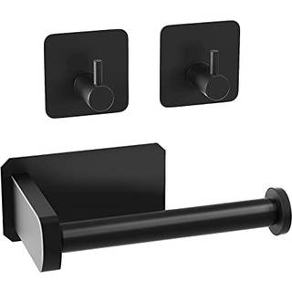 ANFLY RV CAMPER Selvkl?bende toiletpapirholder med 2 h?ngende kroge til campister badev?relse k?kken og sovev?relse ingen bor/stick p? toiletpapi