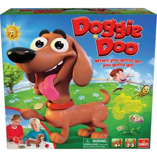 Goliat New & Improved Doggie Doo - Press snor Poop the Food Game Brown i 48 måneder til 1188 måneder
