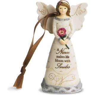 Pavilion Gift Company 82350 niese ornament/Angel Figur 4-1/2-tommer s?lv