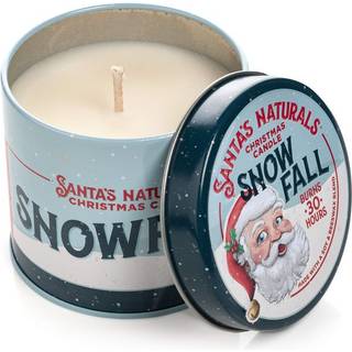 Julemandens Naturals Snow Fall Christmas Candle (9oz) | Noter af fyrretr? citrus eucalyptus | Julegave | Burns 30+ timer | Lavet i USA | Soja og
