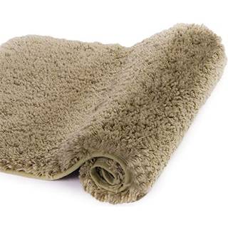 Walensee badeværelse tæppe non slip bad mat til badeværelse (16 x 24 sand) vand absorberende blød mikrofiber laggy badeværelse mat maskine vaskba