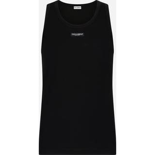 Dolce&Gabbana Logo cotton-blend top - black - S