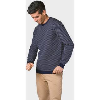 Klitmøller Collective - Otto knit - Navy/cream melange dots - XXL