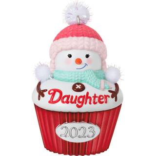 Hallmark keepsake julepynt 2023 datter cupcake familie gaver