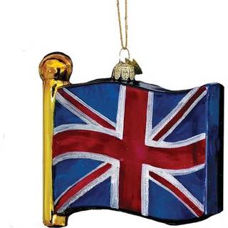 Noble Gems Kurt Adler 4½ tommer Det Forenede Kongeriges flag glasornament til jul