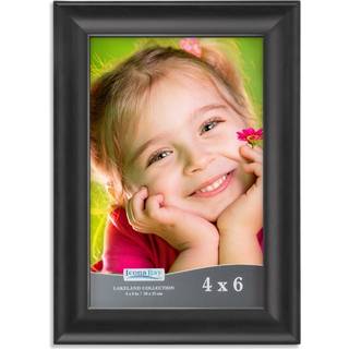 ICONA BAY 4X6 (10x15 cm) Sort billedramme Moderne fotoramme 4 x 6 sammensatte træramme til vægge eller bordplade Lakeland -samling
