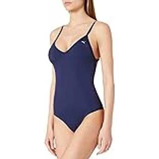 Puma V-Neck Padded Swimsuit - Navy-2 - Large