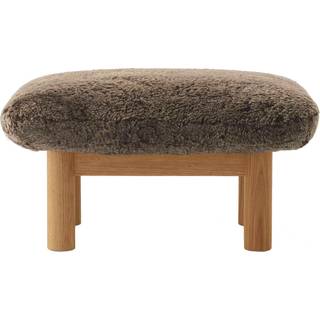 Audo Brasilia Ottoman Brun (Sheepskin Root) Natural Oak