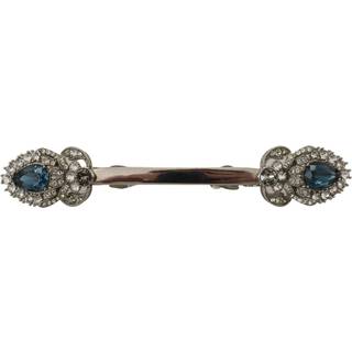 Dolce & Gabbana Elegant Sterling Silver Glass Brooch