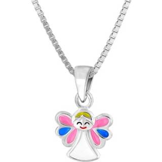 trendor 41695 Kinder-Halskette mit Schutzengel Silber 925 Collier