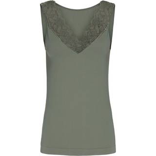 Tim & Simonsen - Belen ribtop V - blonde - Olive