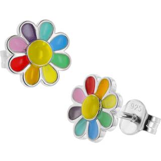 trendor 41661 Kinder-Ohrringe Silber 925 Ohrstecker Blume