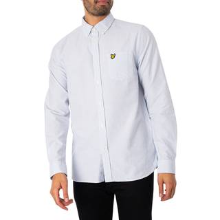 Lyle And Scott Stripe Oxford Shirt Blue