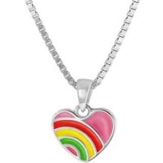 trendor 41700 Mädchen-Halskette mit Herz-Anhänger Silber 925 Collier